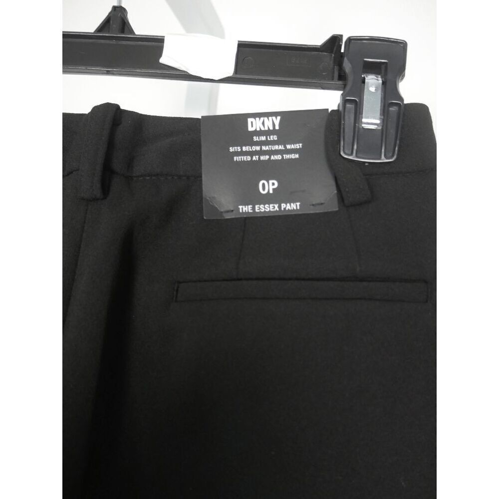 DKNY Women's Midi Rise Skinny Petite Essex Pants Black 0P - Picture 5 of 11